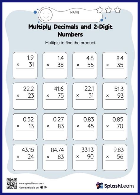 multiplication 4-digit by 1-digit|2 Digit Multiplication: With Regrouping and Decimals and Examples.